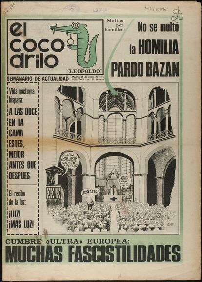Portada de 'El Cocodrilo Leopoldo, realizada por LPO, en 1975