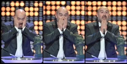 Javier Cámara recoge el Goya a mejor actor.