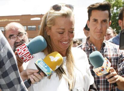 Belén Esteban a la salid del juzgado de Torrejon de Ardoz (Madrid) el pasado 30 de mayo.