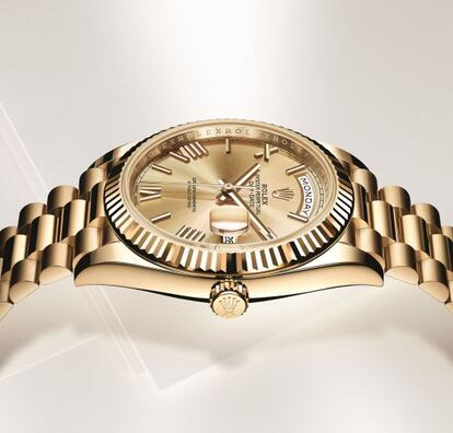 Rolex Oyster Perpetual Day-Date de 36 mm y bañado en oro Everose.