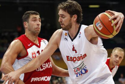 Gasol, durante el partido