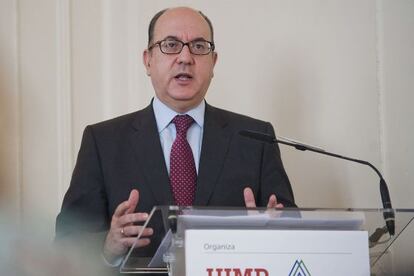 El presidente de la AEB, José María Roldán, en Santander.