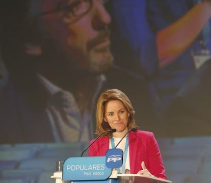 Arantza Quiroga tras ser elegida presidenta del PP vasco