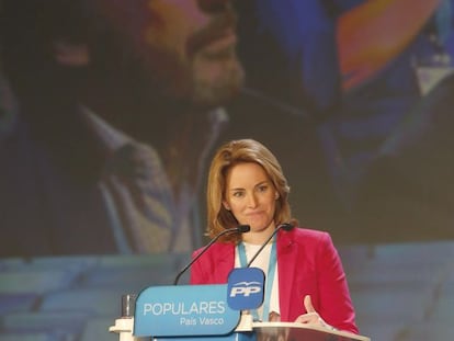 Arantza Quiroga tras ser elegida presidenta del PP vasco