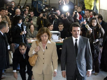 José María Aznar, ex presidente del Gobierno, y Ana Botella, en una imagen de archivo.