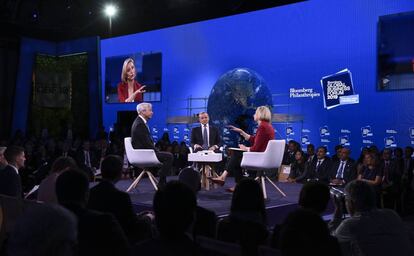 Una de las mesas de debate en el Bloomberg Business Forum 2019.