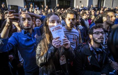 Partidarios de M&eacute;lenchon.