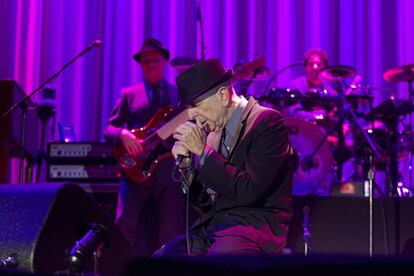 Leonard Cohen en la presentació de l'àlbum 'Old ideas', al Palau Sant Jordi de Barcelona.