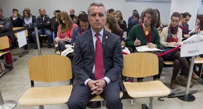 José Ortega Cano, durante la celebración del juicio en marzo.