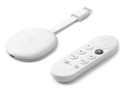 Chromecast blanco mando