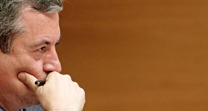 El exmiembro de la comisión de control de la CAM Francisco Grau Jornet, en las Cortes.