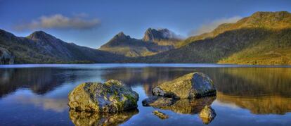 El lago Dove en el parque nacional Cradle Mountain, en Tasmania.