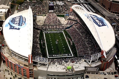 Estadio Qwest Field, en Seattle, promovido por el cofundador de Microsoft y financiero Paul Allen.