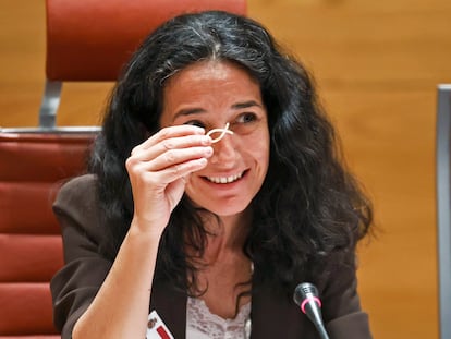 Patricia Ramírez, madre de Gabriel Cruz, comparece este martes en el Senado.