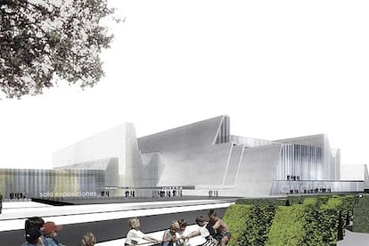 Nuevo Palacio de Congresos de Aragón en Zaragoza, proyectado por Nieto y Sobejano.