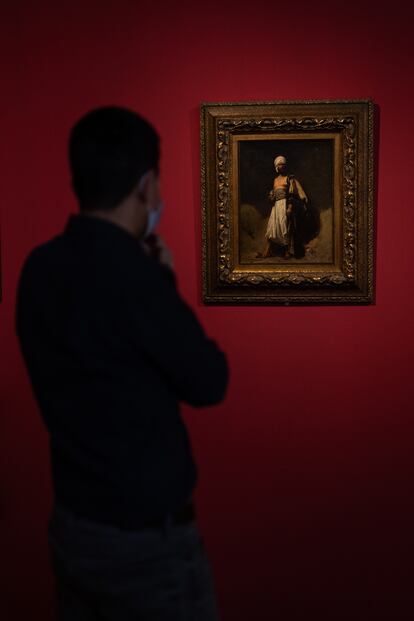 El óleo sobre tela, 'Un marroquí' de Maria Fortuny que se puede ver en la exposición 'Viaje a Oriente' del museo Diocesano de Barcelona. 