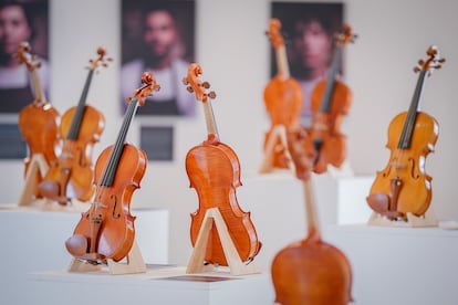 Violines luterines en el Conservatorio del Tolima.