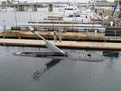 Boeing's first Orca uncrewed surface vessel.