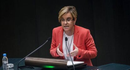 La portavoz socialista en el Ayuntamiento de Madrid, Purificación Causapié.