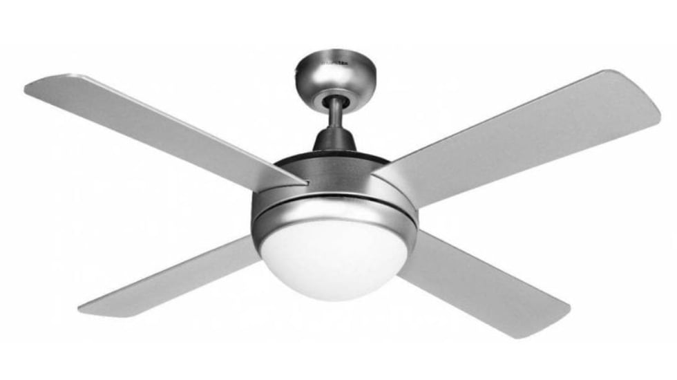 Ventilador de techo con luz y mando a distancia incluido.
