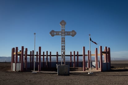 Memorial por las víctimas de la 'Caravana de la muerte' donde fueron fusilados 26 personas y otras 8 fueron desaparecidas en la ciudad de Calama, en el norte de Chile.