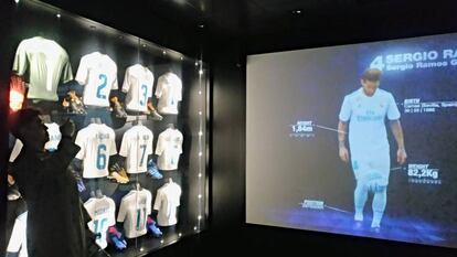 Interior del museo del Real Madrid.