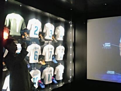 Interior del museo del Real Madrid.