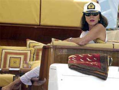 Joan Collins veranea en Mallorca.