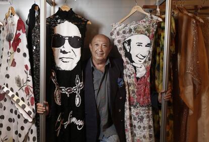 Francis Montesinos con su nueva colecci&oacute;n que ha creado junto a Gene Simmons. 