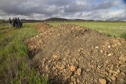Terrenos de la comarca de Campo de Montiel (Ciudad Real) donde estaba prevista la mina.