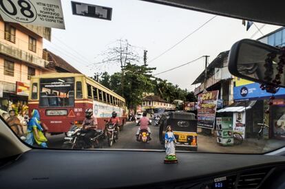 Thiruvananthapuram, Kerala. Febrero 2018 