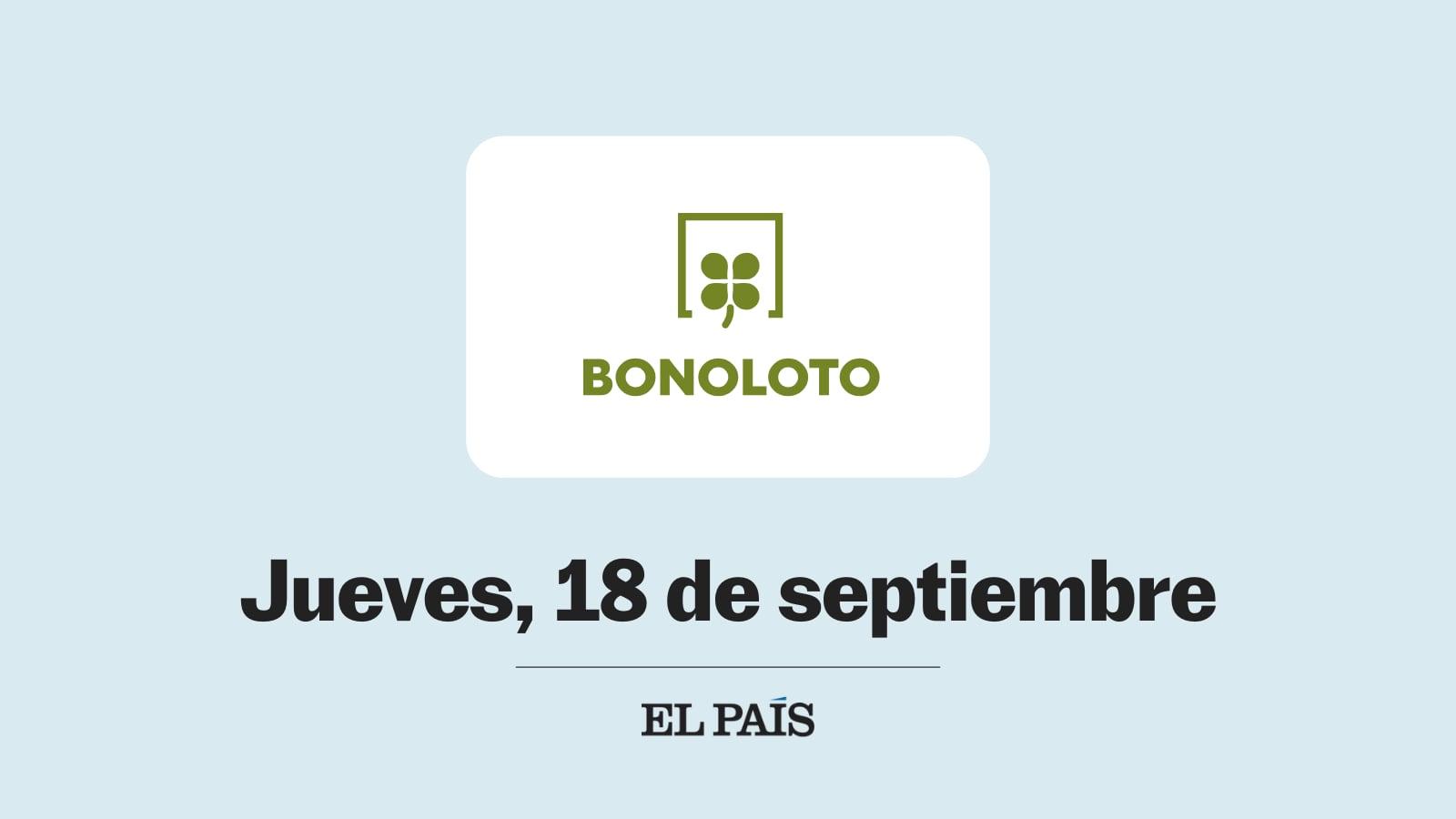 Bonoloto: comprobar sorteo del jueves 18 de septiembre