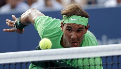 Nadal, durante el partido contra Schwartzman.