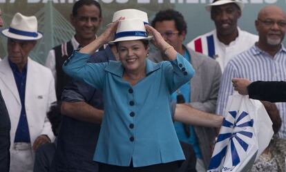 A presidenta do Governo neste domingo no Rio.