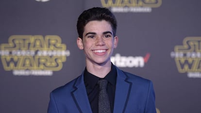 O ator Cameron Boyce, na estreia de um filme em 2015.