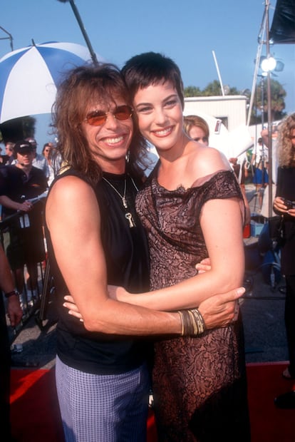 Padre e hija, juntos en 1993.