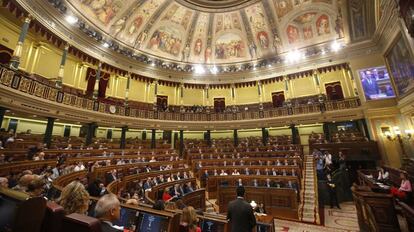 El Congreso de los Diputados este miércoles en la sesión de control al Ejecutivo.
