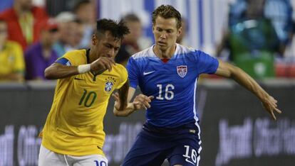 Neymar con Brasil.