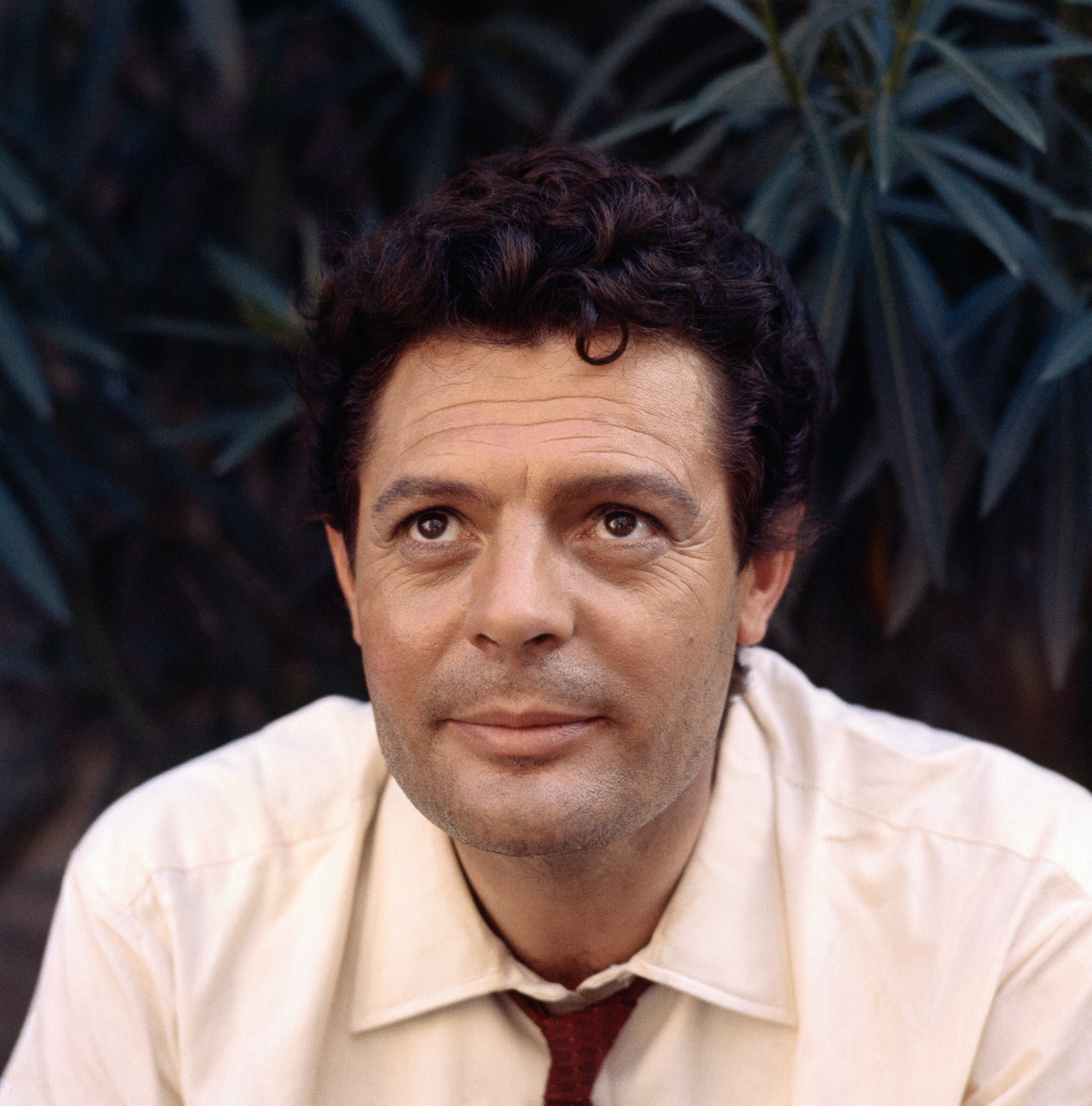 Retrato del actor italiano Marcello Mastrioianni.
