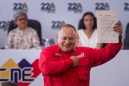 Diosdado Cabello, vicepresidente del Partido Socialista Unido de Venezuela, el pasado febrero en Caracas.