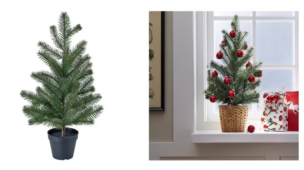 Un pequeño árbol de Navidad. IKEA.