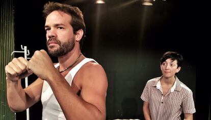 Los actores Pilar Berg&eacute;s e Ignacio Mateos en la obra de teatro &#039;Todo ir&aacute; bien&#039;.