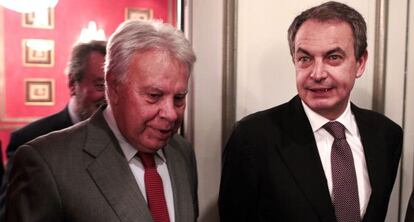 Felipe Gonz&aacute;lez y Jos&eacute; Luis Rodr&iacute;guez Zapatero.