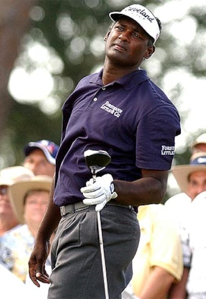 Vijay Singh, durante su último torneo en Florida.