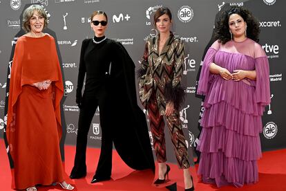 Las actrices Susi Sánchez, Leticia Dolera, Paz Vega y Laura Galán en los Premios Platino 2023.