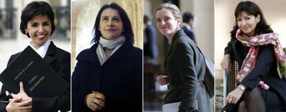 Rachida Dati, Cécile Duflot, Nathalie Kosciusko-Morizet y Anne Hidalgo.