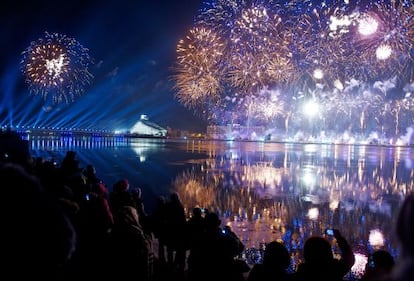 Riga durante la celebración de su capitalidad europea de la cultura 2014, el pasado 18 de enero.
