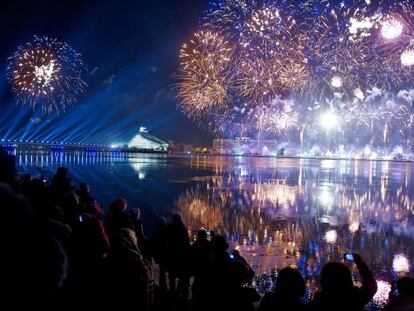 Riga durante la celebración de su capitalidad europea de la cultura 2014, el pasado 18 de enero.