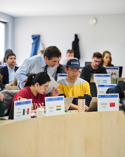 Alumnos internacionales en Esade.
