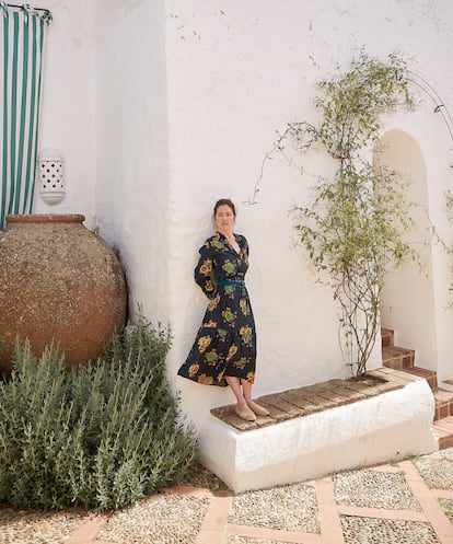 Gioconda Scott, en uno de los rincones de Trasierra, el hotel de su madre en Cazalla de la Sierra.